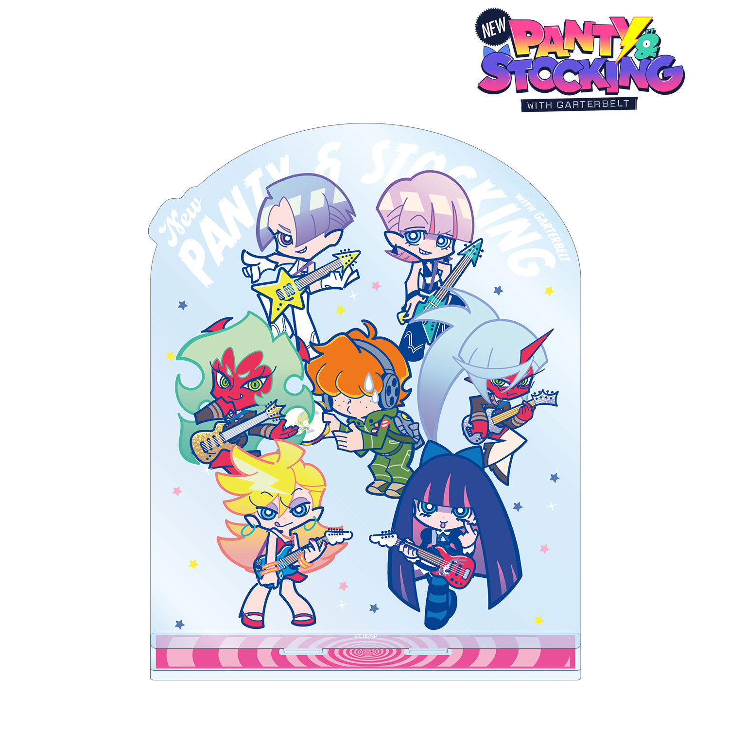New PANTY ＆ STOCKING with GARTERBELT_F*Kaoriさんイラスト 集合 ロックver. BIGアクリルスタンド