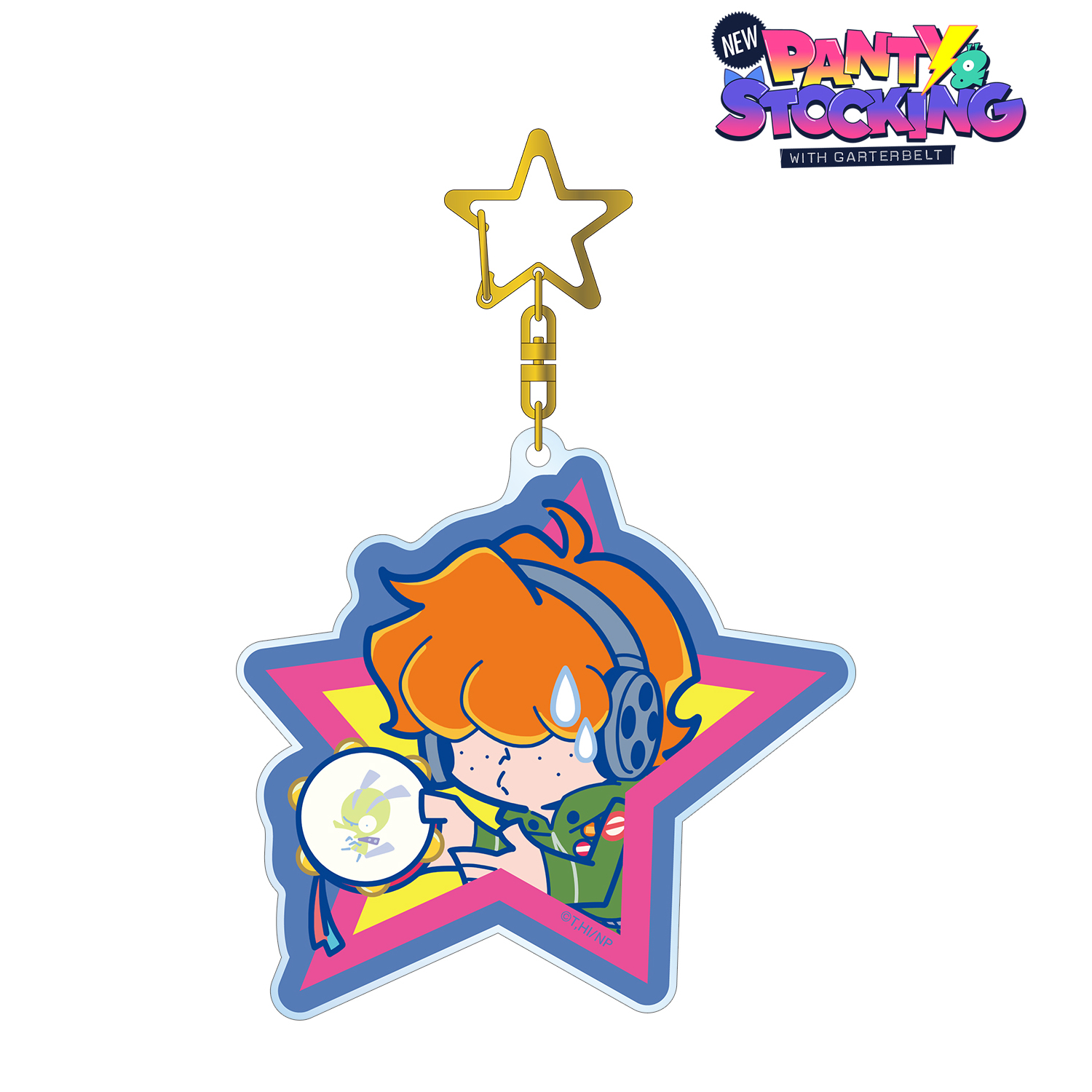 New PANTY ＆ STOCKING with GARTERBELT_F*Kaoriさんイラスト ブリーフ ロックver. BIGアクリルキーホルダー