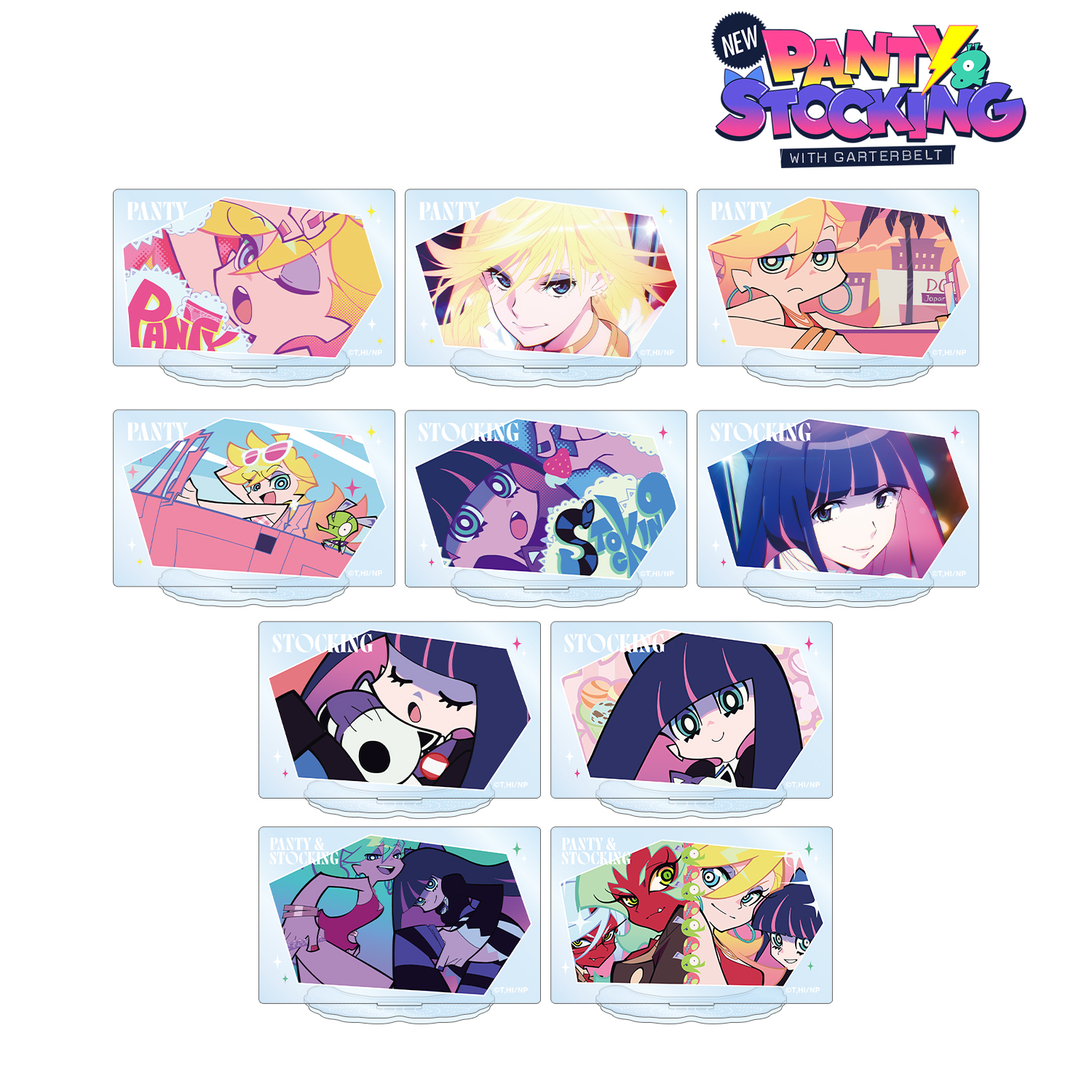 NEW PANTY＆STOCKING アクリルスタンド コンプリート New PANTY ＆ STOCKING with GARTERBELT_トレーディング場面写アクリル