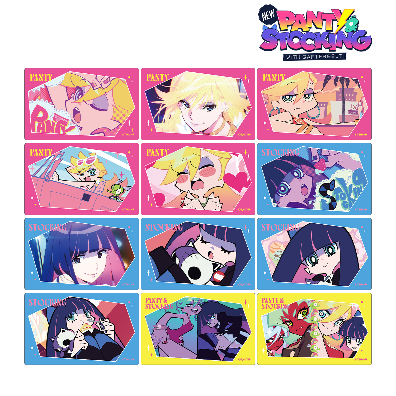 New PANTY ＆ STOCKING with GARTERBELT_トレーディング場面写カードステッカー(単位/コンプリートBOX)【BOX/12パック入り】