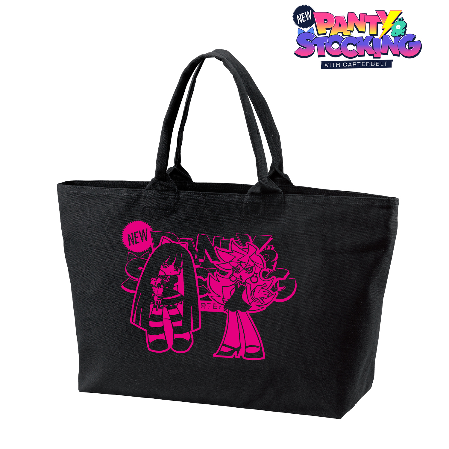New PANTY ＆ STOCKING with GARTERBELT_パンティ&ストッキング BIGジップトートバッグ