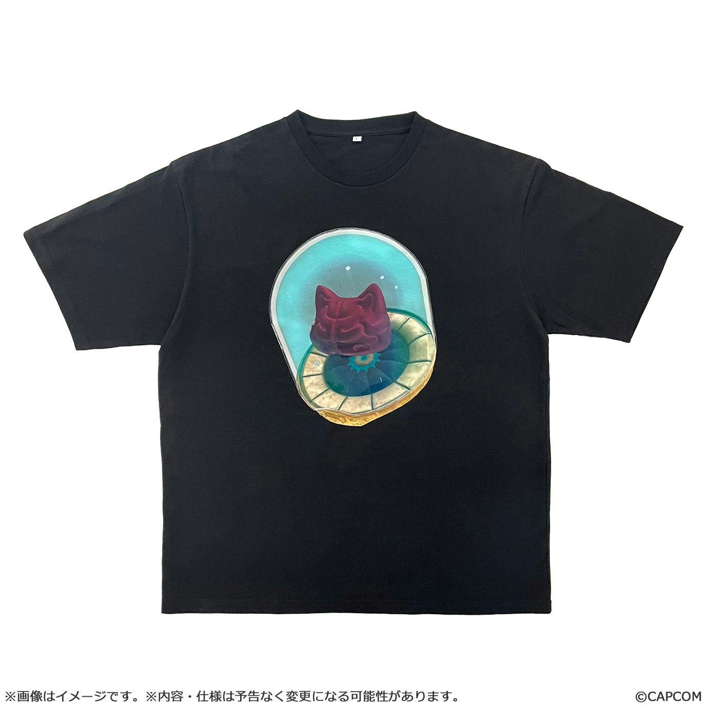 モンスターハンターワイルズ_XLサイズ_ププロネコブレイン Tシャツ