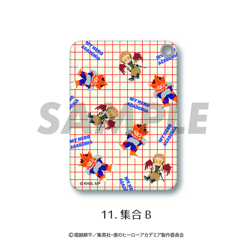 僕のヒーローアカデミア_パスケース 11.総柄 B