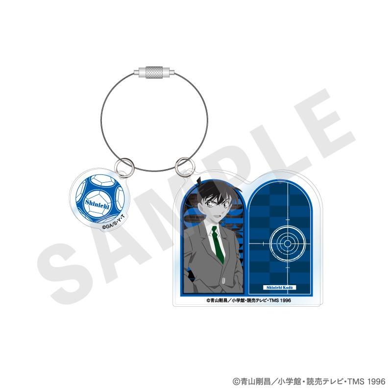 名探偵コナン_ペイントラクトシリーズ アクリルキーホルダー モノクロver.（工藤新一）