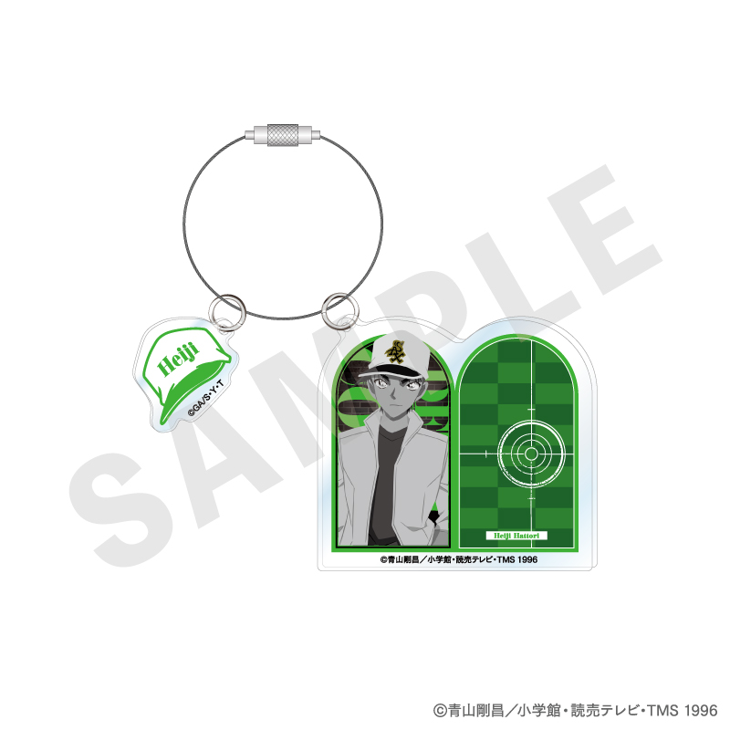 名探偵コナン_ペイントラクトシリーズ アクリルキーホルダー モノクロver.（服部平次）