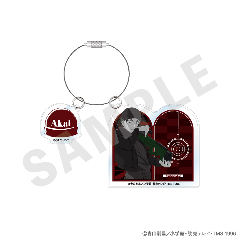 名探偵コナン_ペイントラクトシリーズ アクリルキーホルダー モノクロver.（赤井秀一）