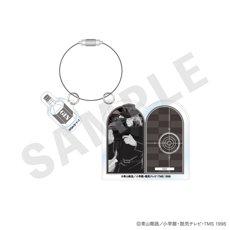 名探偵コナン_ペイントラクトシリーズ アクリルキーホルダー モノクロver.（ジン）