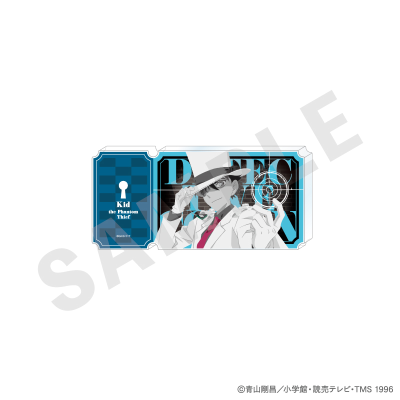 名探偵コナン_ペイントラクトシリーズ チケット風アクリルブロック モノクロver.（怪盗キッド）