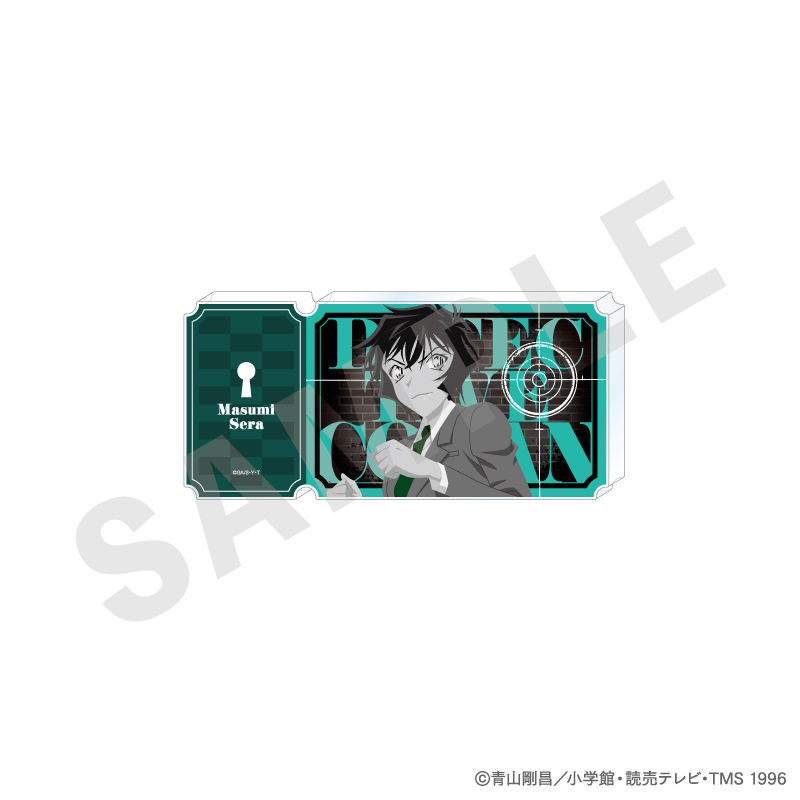 名探偵コナン_ペイントラクトシリーズ チケット風アクリルブロック モノクロver.（世良真純）