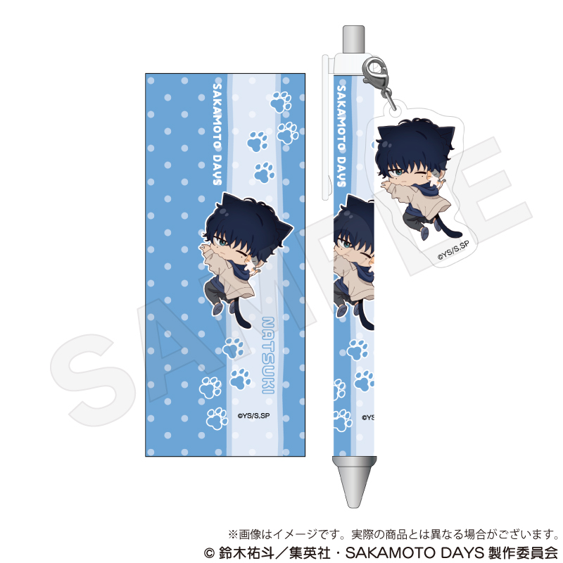 SAKAMOTO DAYS_チャーム付きボールペン ひっつきにゃんver. 勢羽 夏生