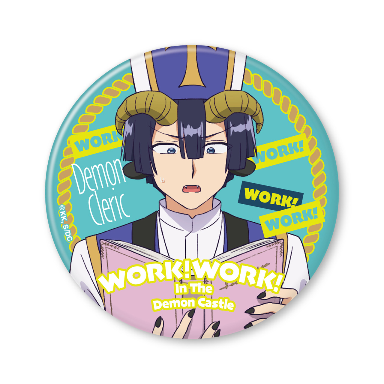 魔王城でおやすみ_魔王城でわ?く！わ?く！ あくましゅうどうし 缶バッジ(75mm)