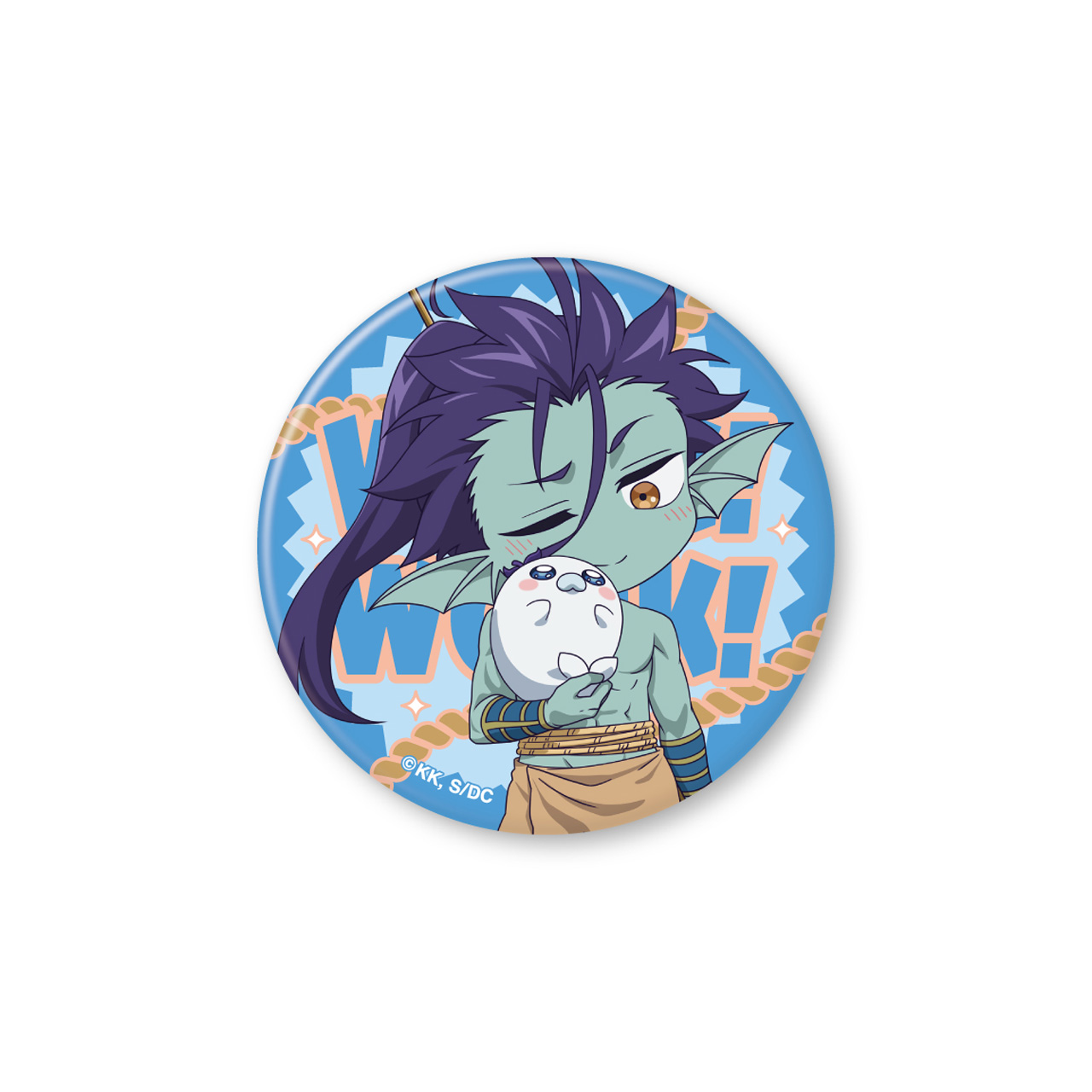 魔王城でおやすみ_魔王城でわ?く！わ?く！ プチポセイドン 缶バッジ(56mm)