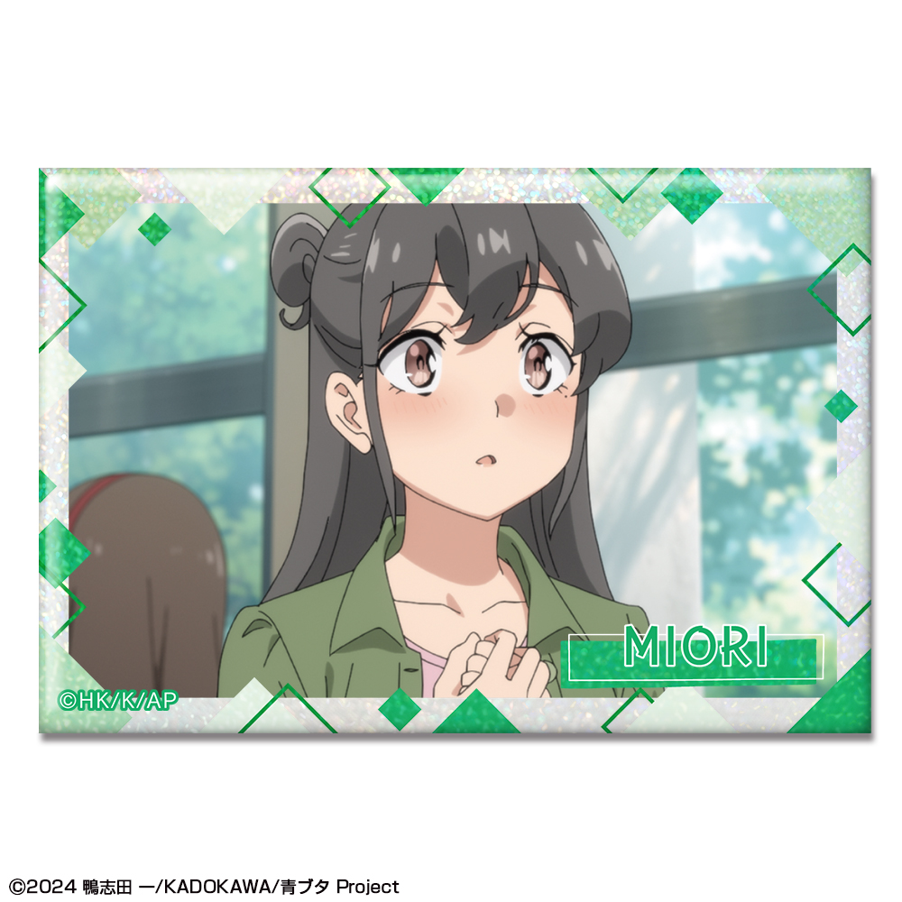 青春ブタ野郎はサンタクロースの夢を見ない_ホログラム缶バッジ デザイン10(美東美織)