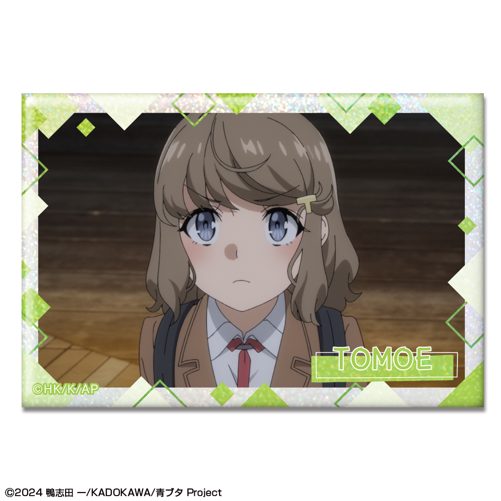 青春ブタ野郎はサンタクロースの夢を見ない_ホログラム缶バッジ デザイン12(古賀朋絵)