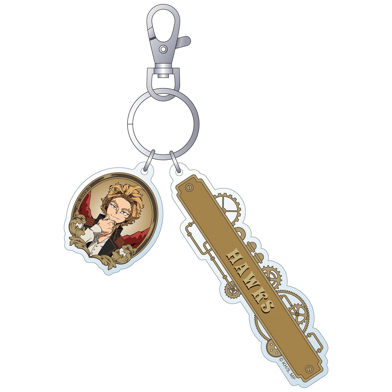 僕のヒーローアカデミア_2連アクリルキーホルダー　ホークス　スチームパンクver.