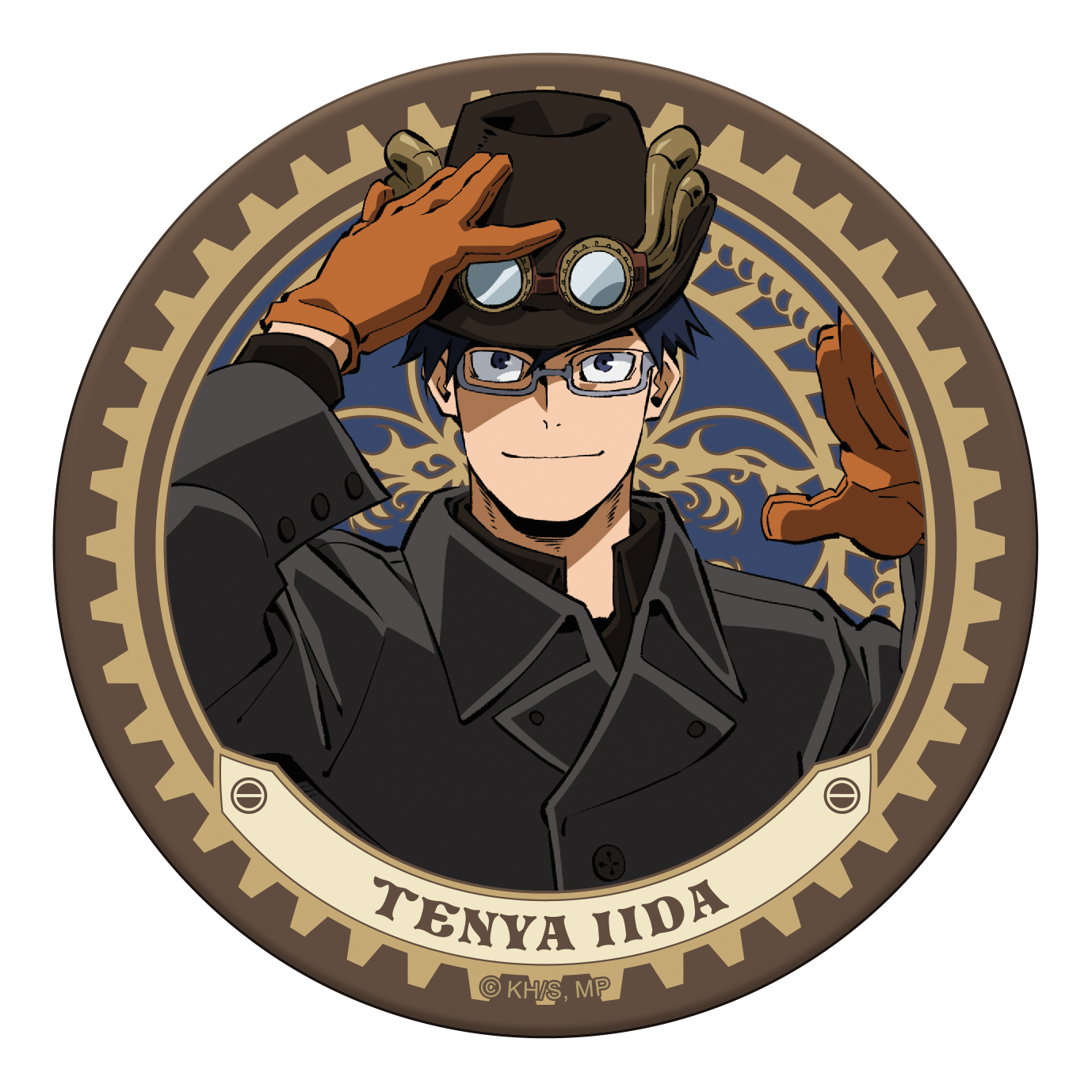 僕のヒーローアカデミア_レザーコースター　飯田　天哉　スチームパンクver.