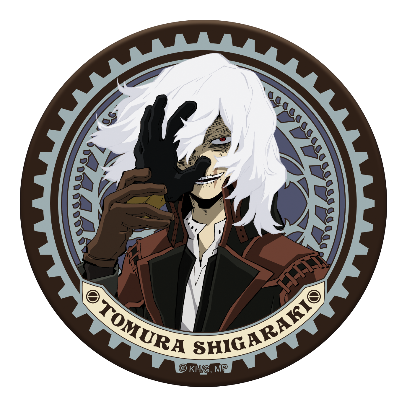 僕のヒーローアカデミア 死柄木弔 コースター 僕のヒーローアカデミア_レザーコースター 死柄木 弔 スチーム