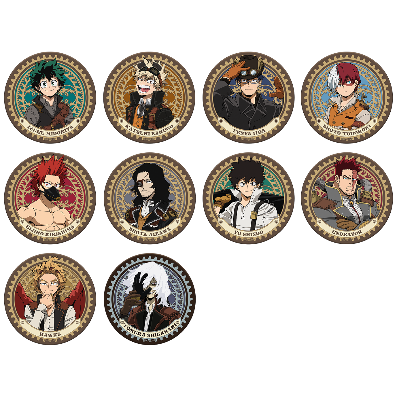 僕のヒーローアカデミア 死柄木弔 コースター 僕のヒーローアカデミア_レザーコースター 死柄木 弔 スチーム