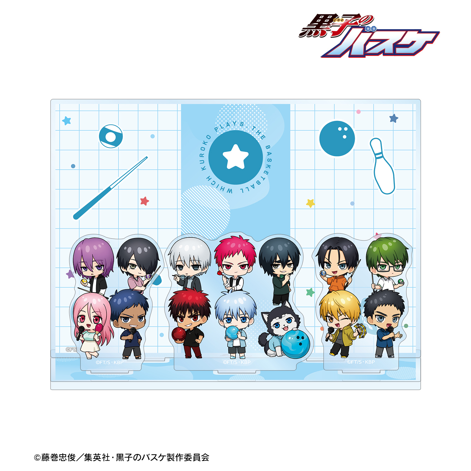 黒子のバスケ_集合 ちびキャラ アクリルジオラマ