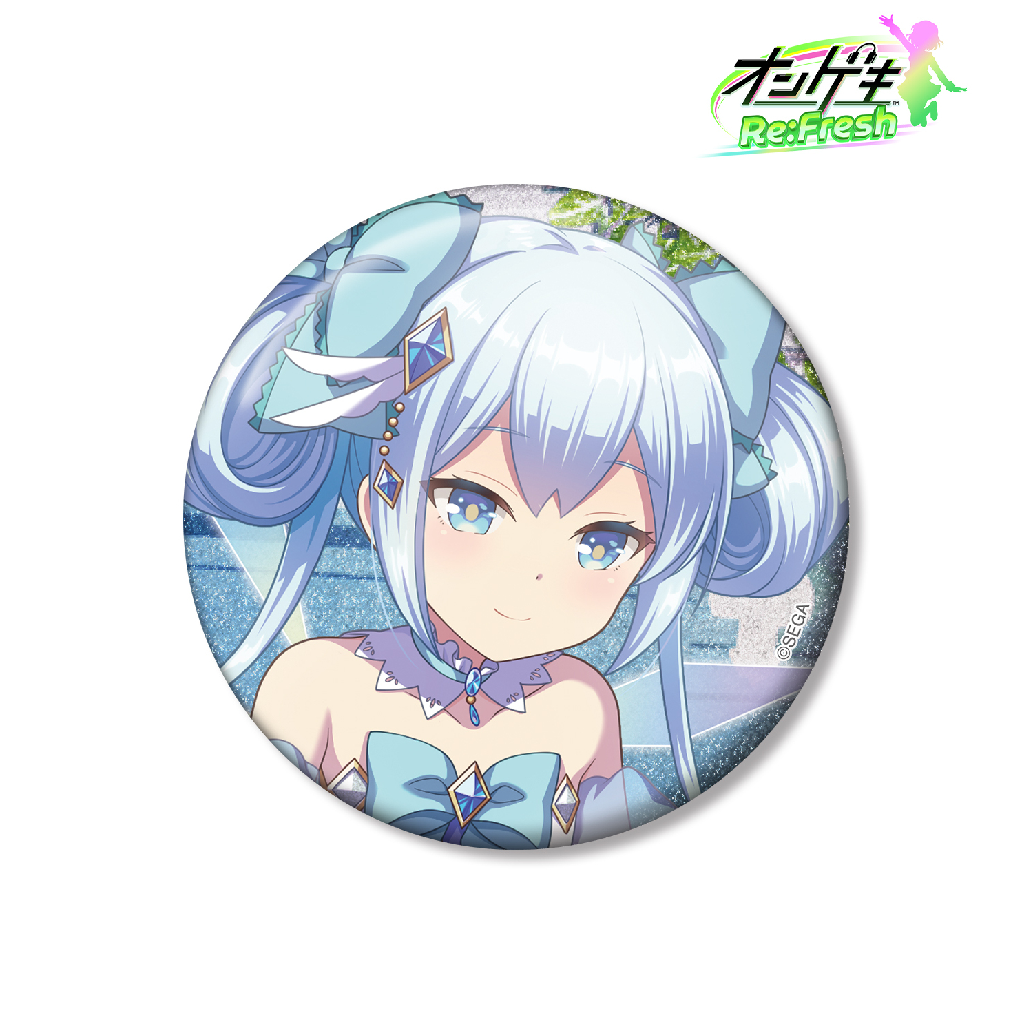 オンゲキ Re:Fresh_珠洲島 有栖 4thビジュアル グリッター75mm缶バッジ