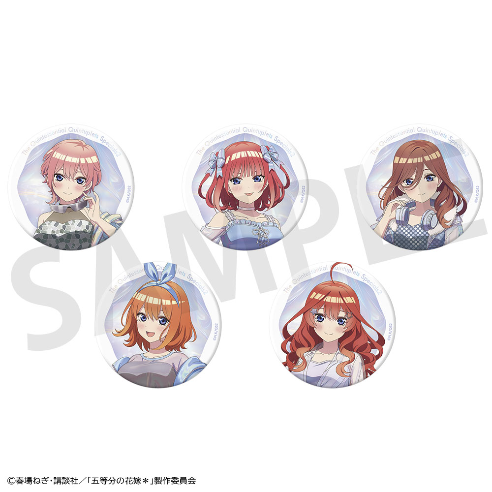 五等分の花嫁*_トレーディングキラキラ缶バッジ【BOX/5個入り】