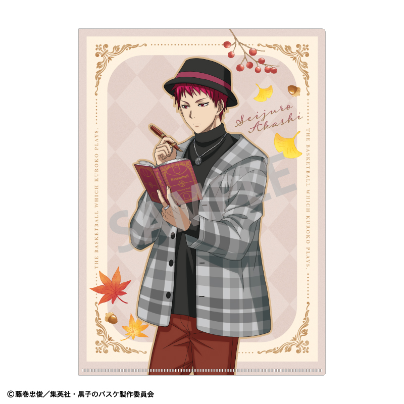 黒子のバスケ_A4シングルクリアファイル 赤司征十郎&紫原敦/秋の読書