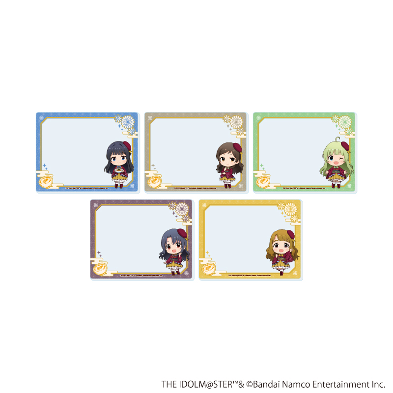 アイドルマスターシリーズ_アクリルカード05/アイドルマスター ミリオンライブ！ コンプリートセット(全5種)(ミニキャライラスト)【コンプリートセット／5個入り】