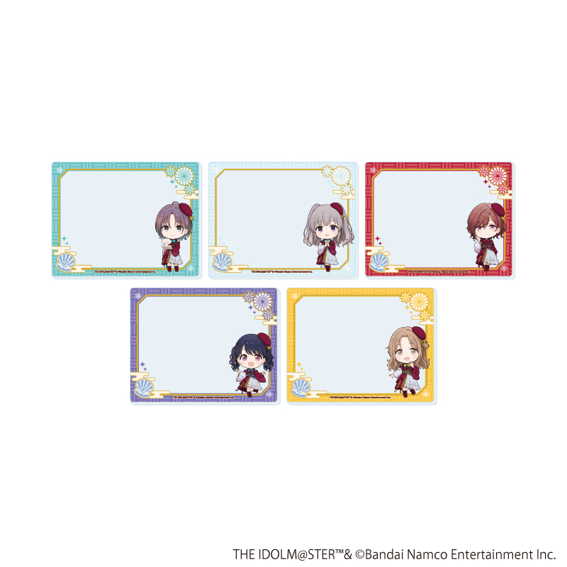 アイドルマスターシリーズ_アクリルカード07/アイドルマスター シャイニーカラーズ コンプリートセット(全5種)(ミニキャライラスト)【コンプリートセット／5個入り】