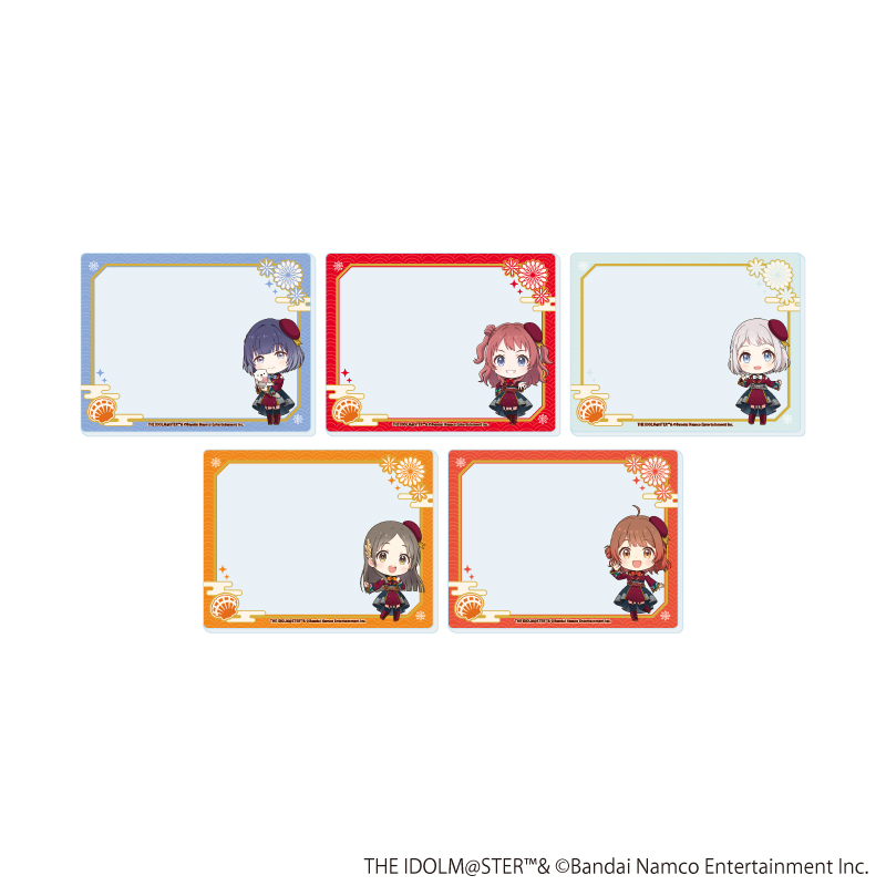 アイドルマスターシリーズ_アクリルカード08/学園アイドルマスター コンプリートセット(全5種)(ミニキャライラスト)【コンプリートセット／5個入り】