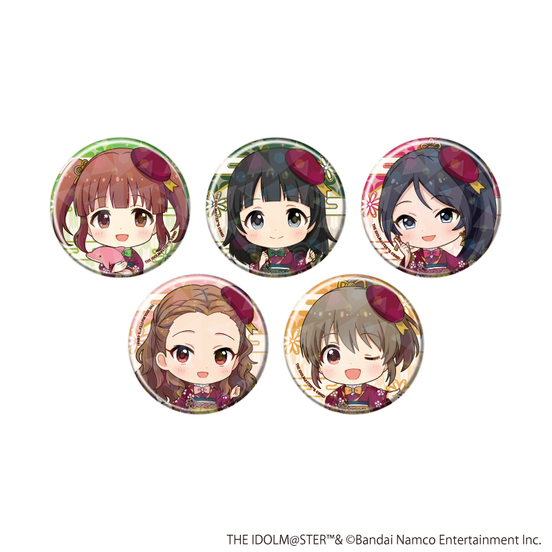アイドルマスターシリーズ_(57mm)_ホログラム缶バッジ03/アイドルマスター シンデレラガールズ コンプリートセット(全5種)(ミニキャライラスト)【コンプリートセット／5個入り】