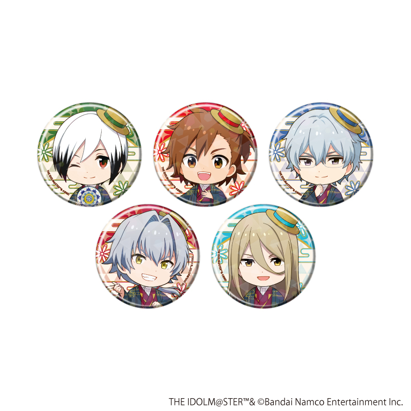アイドルマスターシリーズ_(57mm)_ホログラム缶バッジ05/アイドルマスター SideM コンプリートセット(全5種)(ミニキャライラスト)【コンプリートセット／5個入り】