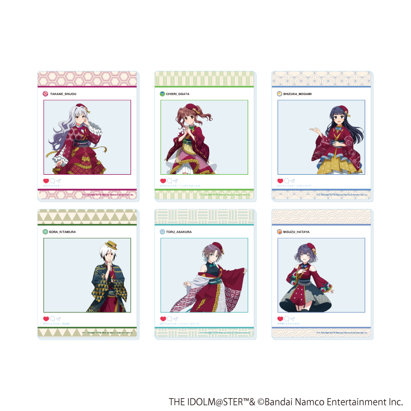アイドルマスターシリーズ_アクリルカード02/コンプリートセット(全6種)(描き下ろしイラスト)【コンプリートセット／6個入り】