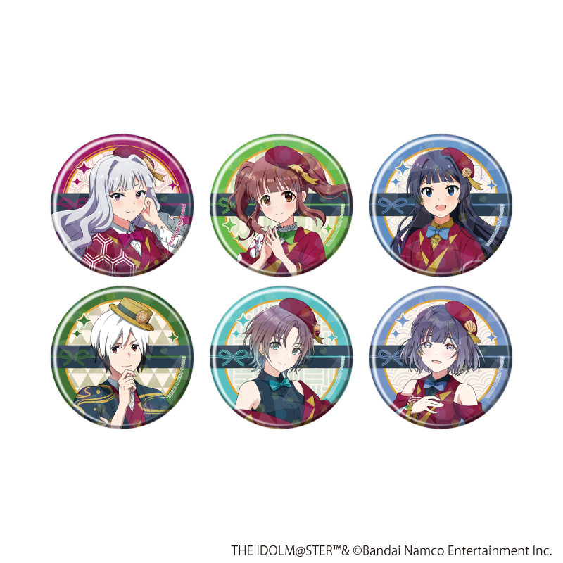 アイドルマスターシリーズ_(57mm)_ホログラム缶バッジ01/コンプリートセット(全6種)(描き下ろしイラスト)【コンプリートセット／6個入り】