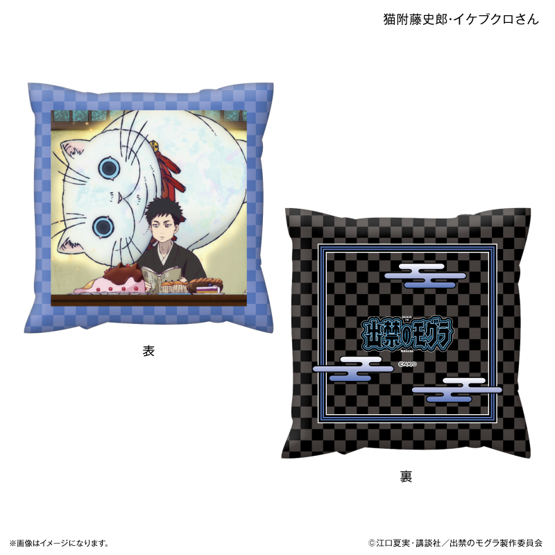 出禁のモグラ_ましかくクッション 猫附藤史郎・イケブクロさん