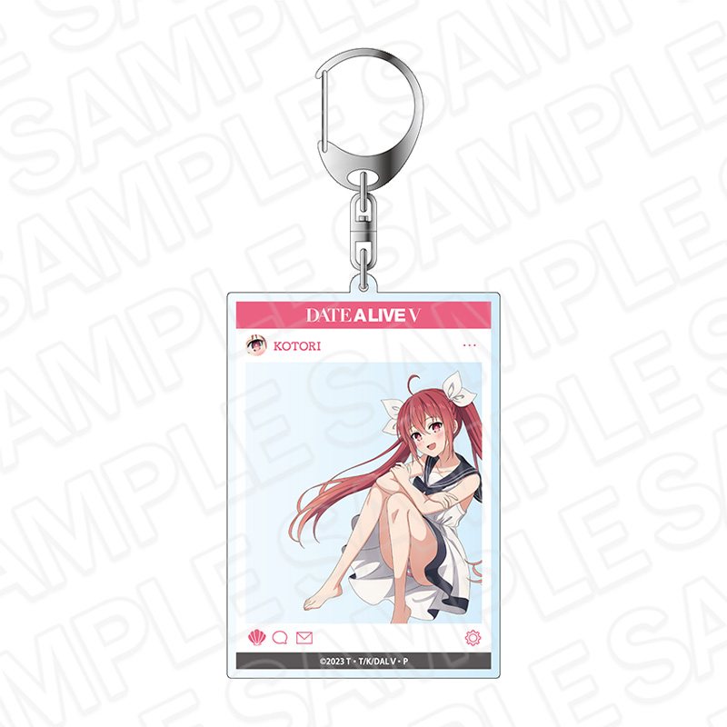 デート・ア・ライブV_SNS風アクリルキーホルダー 五河琴里 マリン ver.