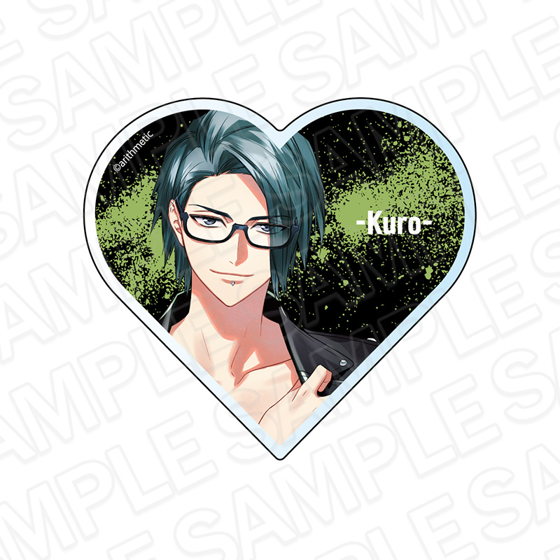 DYNAMIC CHORD_ハート型アクリルブロック Kuro