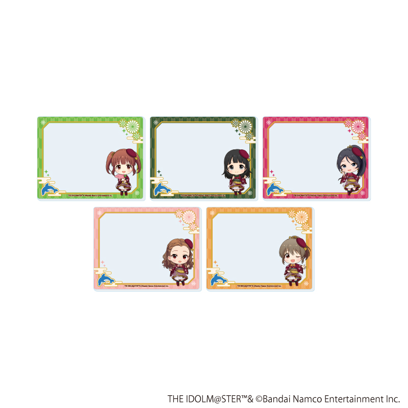 アイドルマスターシリーズ_アクリルカード04/アイドルマスター シンデレラガールズ コンプリートセット(全5種)(ミニキャライラスト)【コンプリートセット／5個入り】