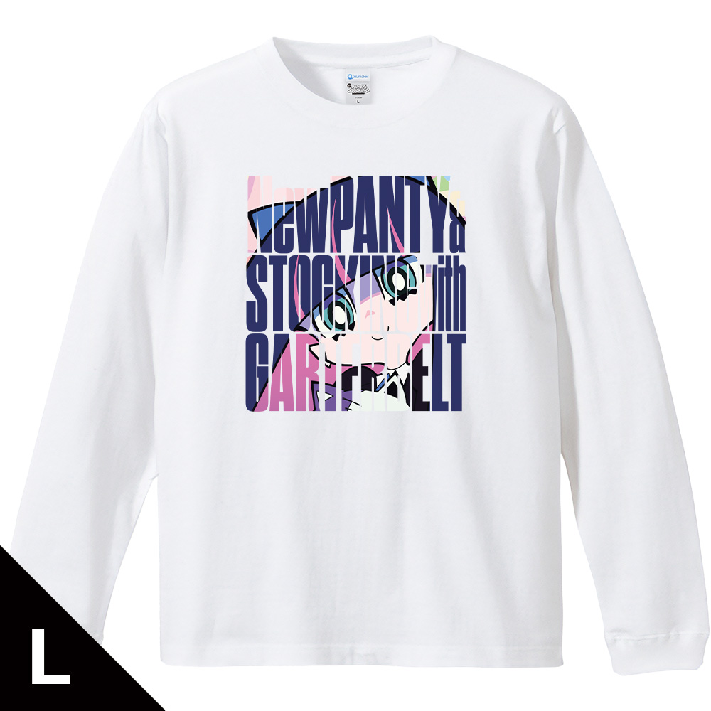 New PANTY & STOCKING with GARTERBELT_(Lサイズ)_リブ付ロングスリーブTシャツ ストッキング