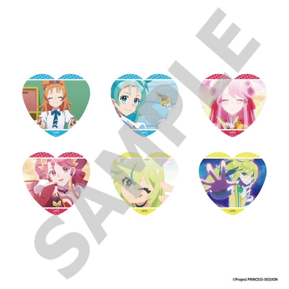 プリンセッション・オーケストラ_トレーディングハート缶バッジコレクション　【BOX／6個入り】