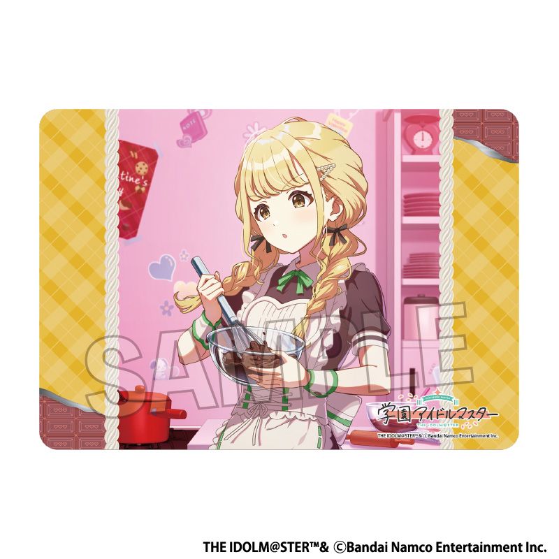 スリーブ　プレイマット　学園アイドルマスター 藤田ことね 世界一可愛い私Ver. 学園アイドルマスター_イラストプレイマットNT 世界一可愛い私 '25