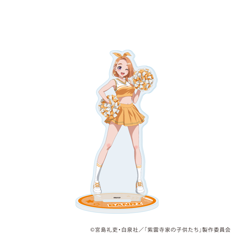 紫雲寺家の子供たち_アクリルスタンド01/紫雲寺万里 チアガールver.(描き下ろしイラスト)