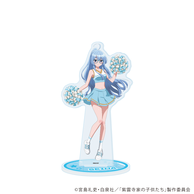 紫雲寺家の子供たち_アクリルスタンド02/紫雲寺清葉 チアガールver.(描き下ろしイラスト)