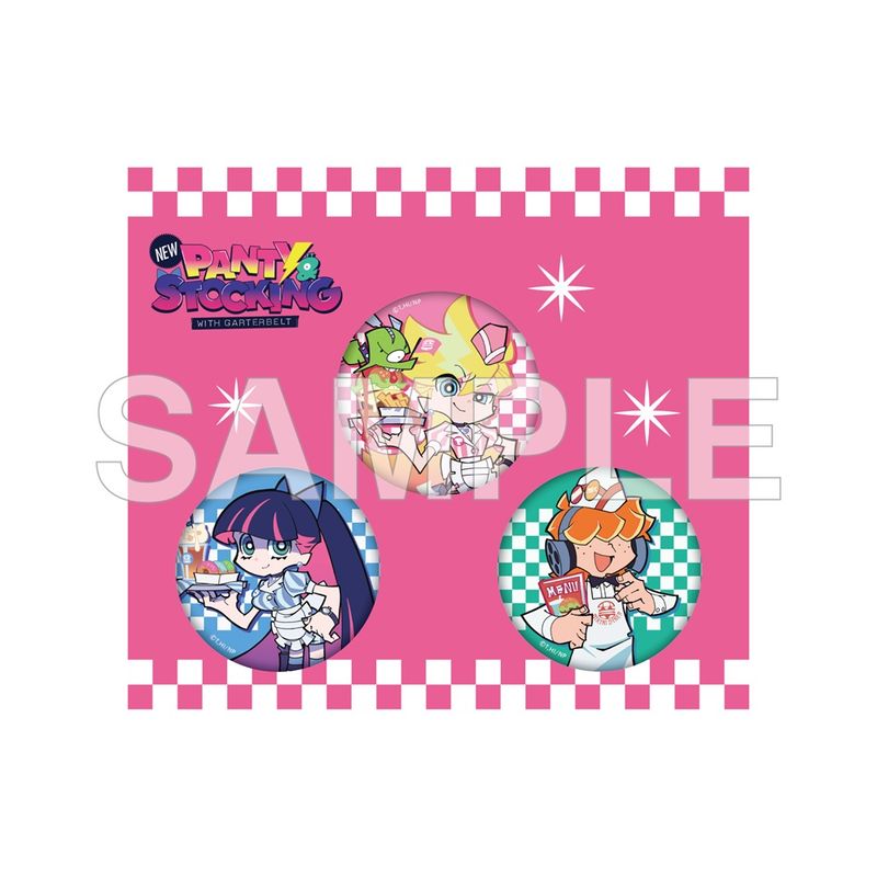 New PANTY & STOCKING with GARTERBELT_きらきら缶バッジセット