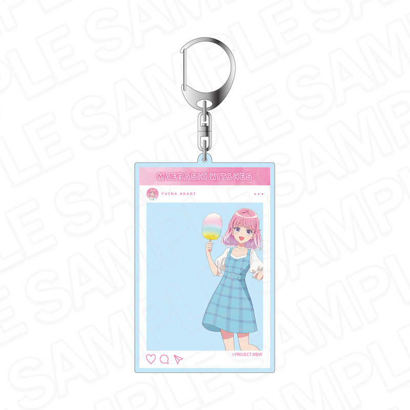 前橋ウィッチーズ_SNS風アクリルキーホルダー 赤城 ユイナ 夏私服 ver.