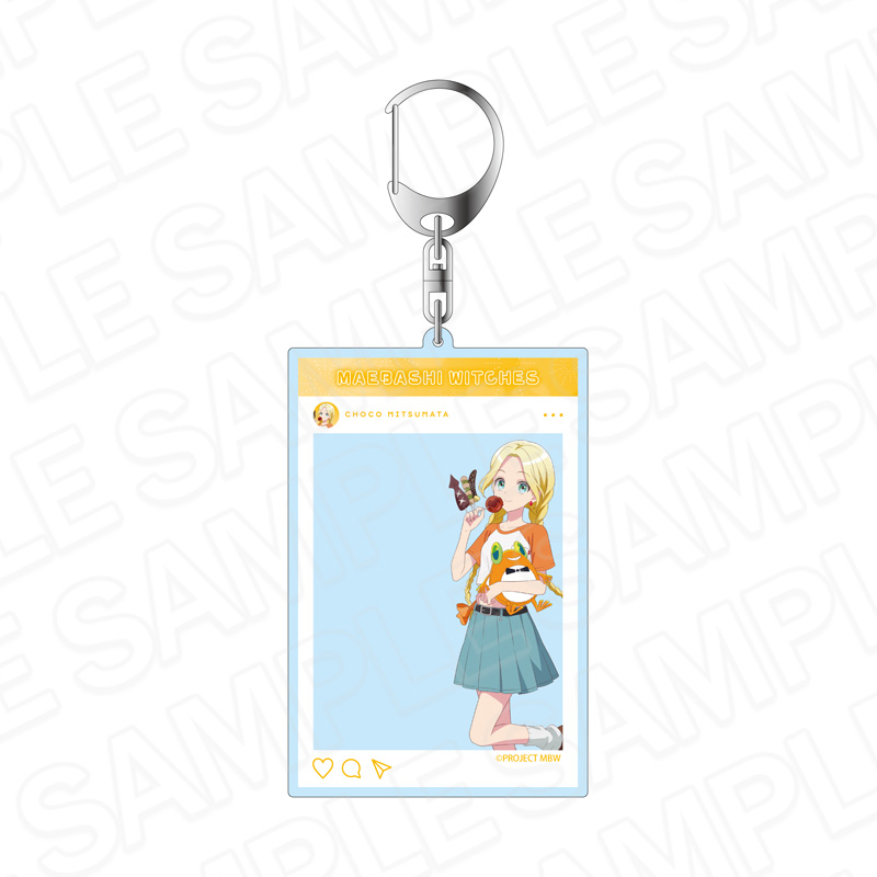 前橋ウィッチーズ_SNS風アクリルキーホルダー 三俣 チョコ 夏私服 ver.