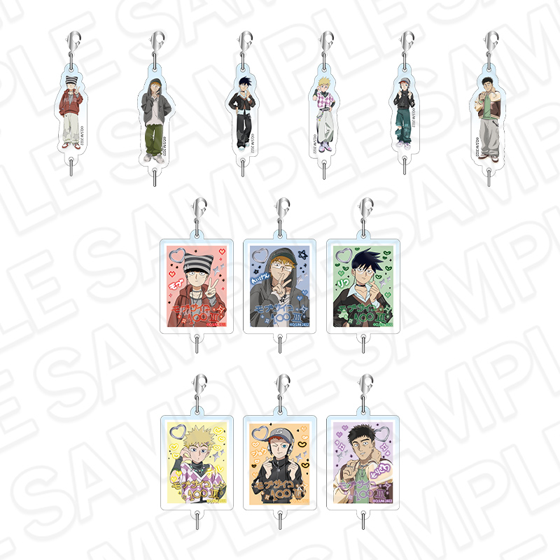 モブサイコ100_つながるアクリルキーホルダー(ランダム) プリントシール風 ver.　【コンプリートOPP／12個入り】