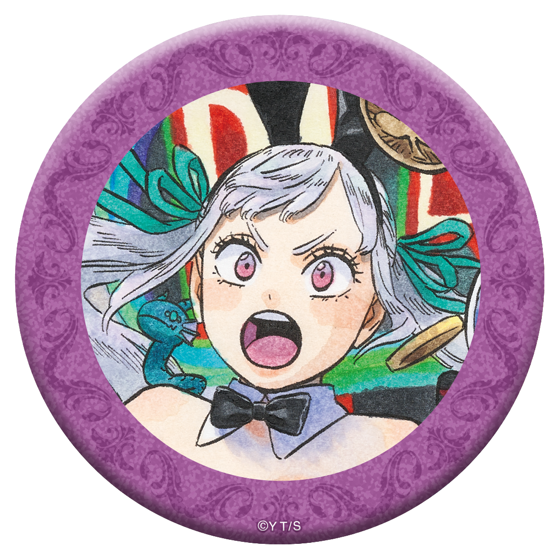 ブラッククローバー_グリッター缶バッジ／ノエル