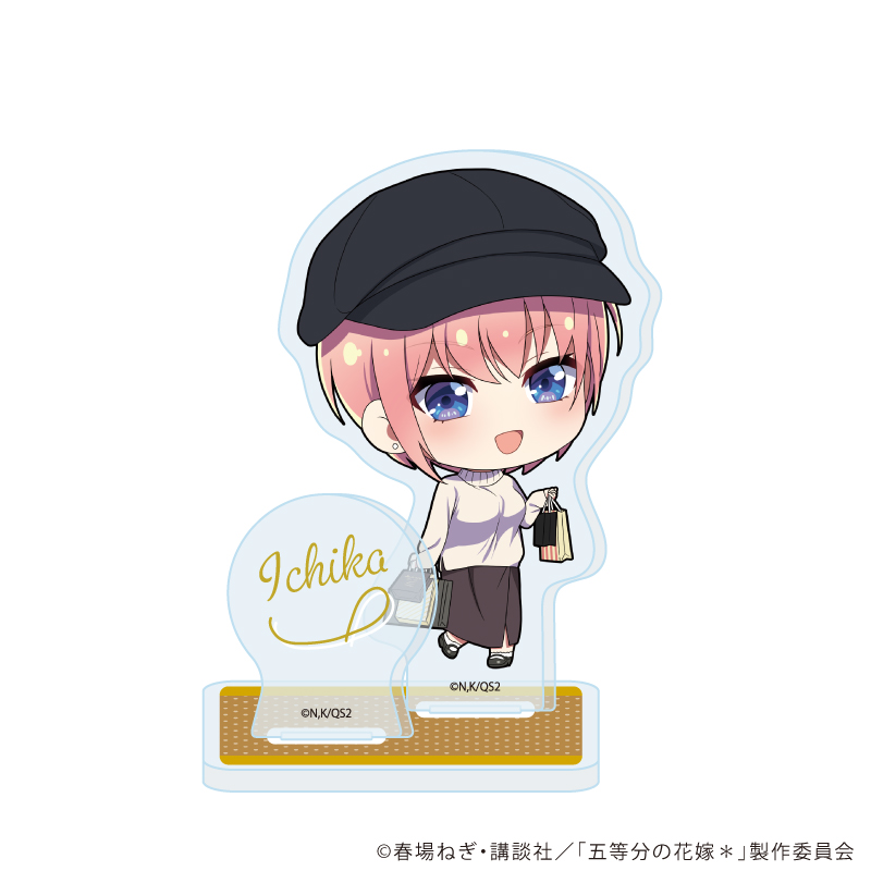 五等分の花嫁＊_アクリルスタンドプレート11/一花 ショッピングver.(ミニキャライラスト)