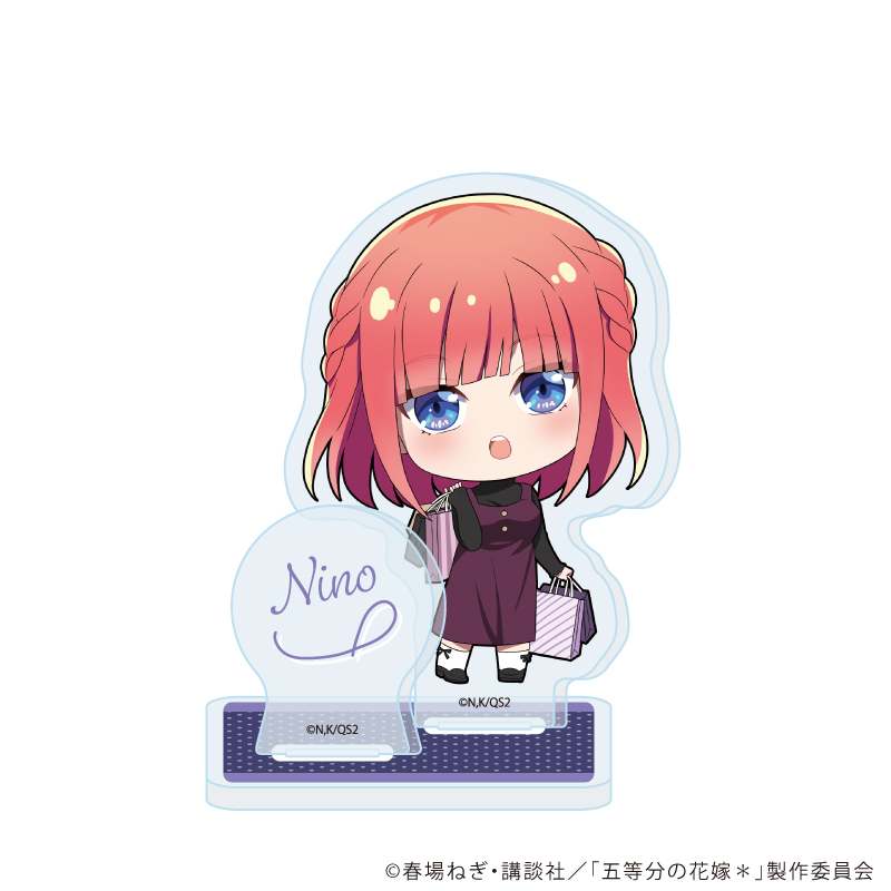 五等分の花嫁＊_アクリルスタンドプレート12/二乃 ショッピングver.(ミニキャライラスト)