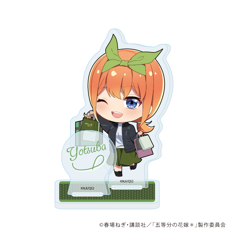 五等分の花嫁＊_アクリルスタンドプレート14/四葉 ショッピングver.(ミニキャライラスト)
